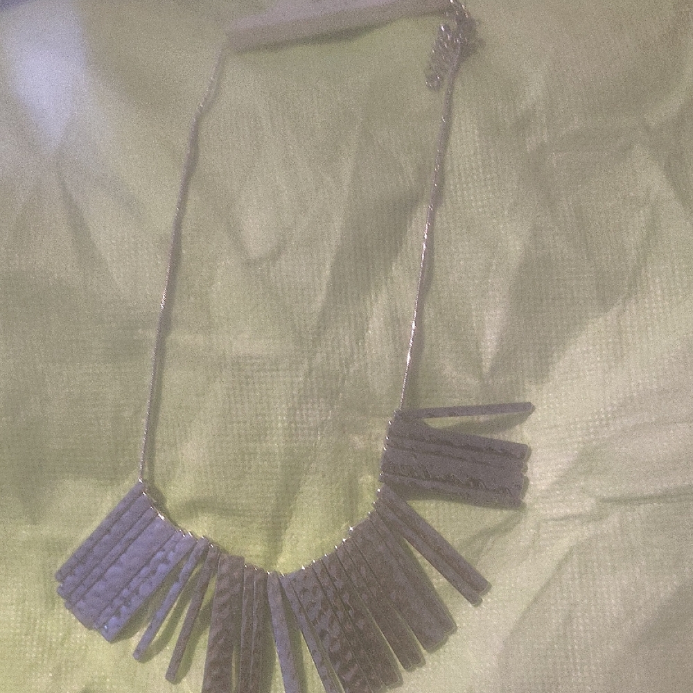 Banana Republic Textured Silver Necklace